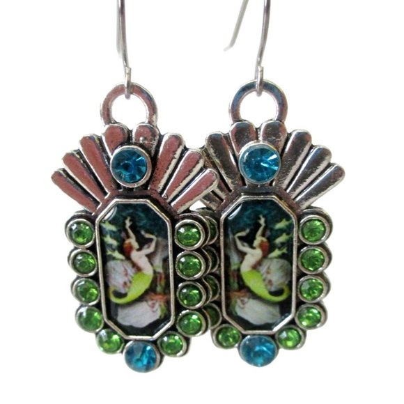 New Mermaid Earrings Stainless Earwires Beach Resort Mermaidcore Fantasy Gift - Picture 1 of 6